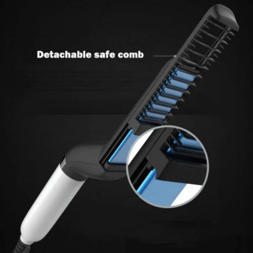 Electric Hair & Beard Straightener Brush